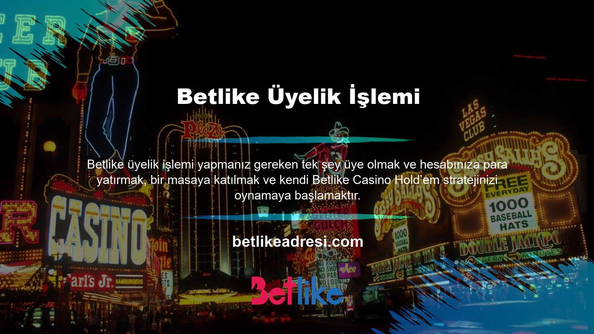 Yasadışı casino hakkında Betlike Mobil'e giriş yaptığınızda, hesap bilgilerinizi girerek otomatik olarak oturum açacaksınız